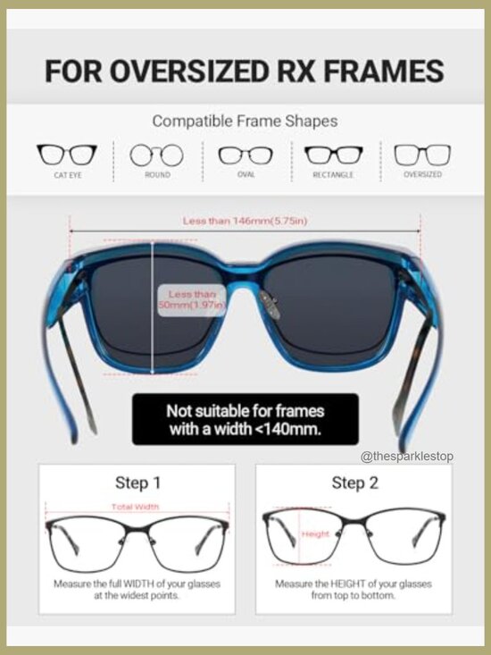 Large Polarized Fit Over Glasses Sunglasses Oversized Square Shades main image 6